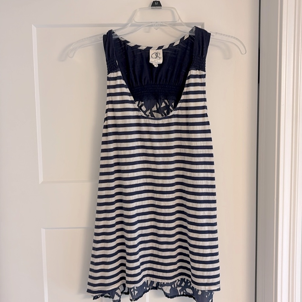 Flowy blue tank top